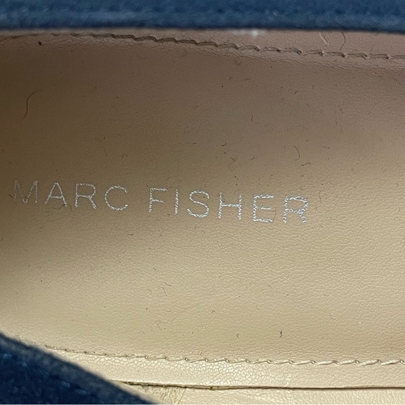 Marc Fisher Claire Navy Blue Suede Leather Pumps Size 11 - Picture 6 of 10